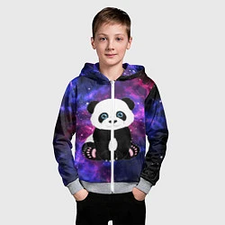 Толстовка на молнии детская Space Panda, цвет: 3D-меланж — фото 2