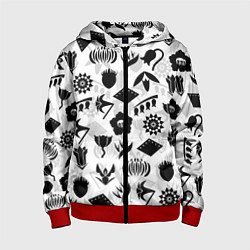 Толстовка на молнии детская БЛИЧ КАПИТАНЫ ГОТЕЙ 13 ЭМБЛЕМЫ, цвет: 3D-красный