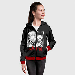 Толстовка на молнии детская Безумный Азарт, цвет: 3D-красный — фото 2