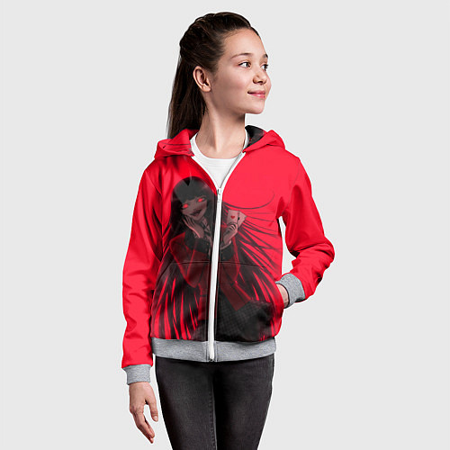 Детская толстовка на молнии ЮМЭКО БЕЗУМНЫЙ АЗАРТ / 3D-Меланж – фото 4