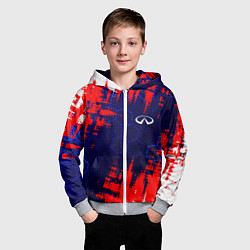 Толстовка на молнии детская INFINITI - HI TECH ТЕХНОЛОГИИ, цвет: 3D-меланж — фото 2