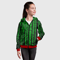 Толстовка на молнии детская Программная ошибка Баг 3D, цвет: 3D-красный — фото 2