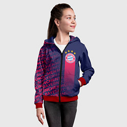 Толстовка на молнии детская ФК БАВАРИЯ BAYERN МЮНХЕН, цвет: 3D-красный — фото 2