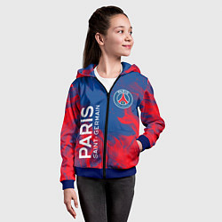 Толстовка на молнии детская ФК ПСЖ PARIS SAINT GERMAIN, цвет: 3D-синий — фото 2