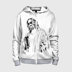 Детская толстовка на молнии Большой Лебовски Big Lebowski