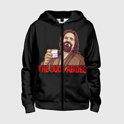 Детская толстовка на молнии The Dude Abides Lebowski