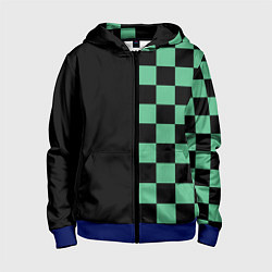 Толстовка на молнии детская КОСТЮМ TANJIRO KAMADO ТАНДЖИРО, цвет: 3D-синий