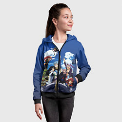 Толстовка на молнии детская Мое перерождение в слизь, цвет: 3D-черный — фото 2