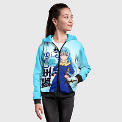 Толстовка на молнии детская Римуру Темпест, TenSura, цвет: 3D-черный — фото 2