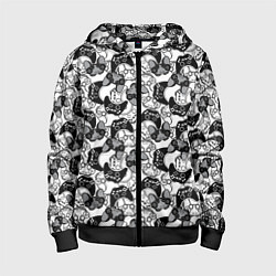 Толстовка на молнии детская Геймер, цвет: 3D-черный