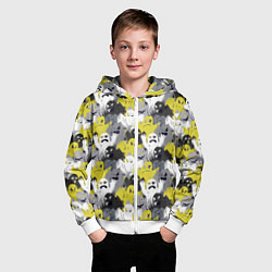 Толстовка на молнии детская Привидения, цвет: 3D-белый — фото 2