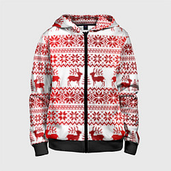 Детская толстовка на молнии Зимний лес