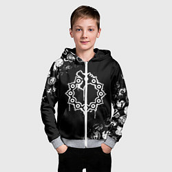 Толстовка на молнии детская 7 СМЕРТНЫХ ГРЕХОВ МЕЛОДИАС СИМВОЛ ДРАКОН, цвет: 3D-меланж — фото 2