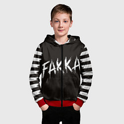 Толстовка на молнии детская FAKKA, цвет: 3D-красный — фото 2