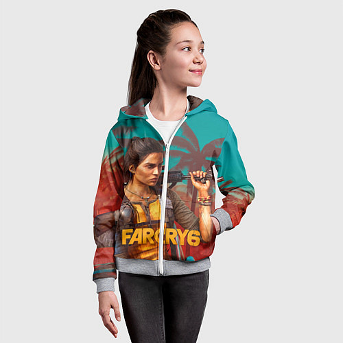 Детская толстовка на молнии Far Cry Dani Rojas / 3D-Меланж – фото 4