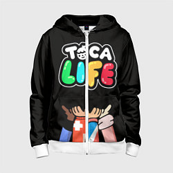 Детская толстовка на молнии Toca Life: Friends