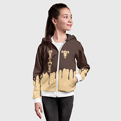 Толстовка на молнии детская Black clover: Bull, цвет: 3D-белый — фото 2