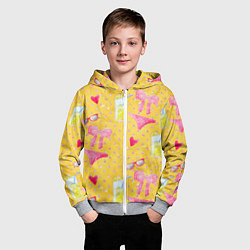Толстовка на молнии детская Женские летние штучки, цвет: 3D-меланж — фото 2