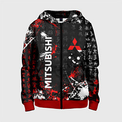 Детская толстовка на молнии Японские символы Митсубиси
