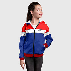 Толстовка на молнии детская В стиле 90х FIRM, цвет: 3D-красный — фото 2