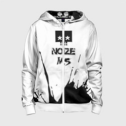 Толстовка на молнии детская Noize MC Нойз МС 1, цвет: 3D-белый