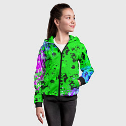 Толстовка на молнии детская Монстрыmonsters, цвет: 3D-черный — фото 2