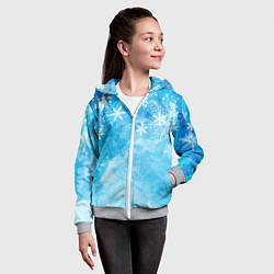 Толстовка на молнии детская Холодок, цвет: 3D-меланж — фото 2
