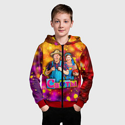 Толстовка на молнии детская Сваты, Свати сериал, цвет: 3D-красный — фото 2