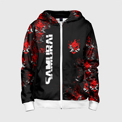 Детская толстовка на молнии КИБЕРПАНК 2077 SAMURAI CYBERPUNK 2077
