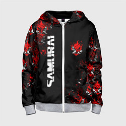 Детская толстовка на молнии КИБЕРПАНК 2077 SAMURAI CYBERPUNK 2077