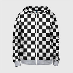 Детская толстовка на молнии Chess Squares Cubes
