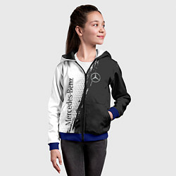 Толстовка на молнии детская Mercedes-Benz - Sport, цвет: 3D-синий — фото 2