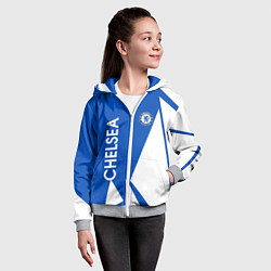 Толстовка на молнии детская Челси спорт, цвет: 3D-меланж — фото 2