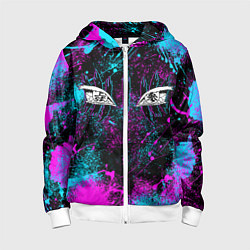 Детская толстовка на молнии ГЛАЗА АКАЗЫ ГЛИТЧ