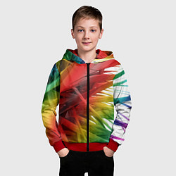 Толстовка на молнии детская Vanguard pattern 2022, цвет: 3D-красный — фото 2