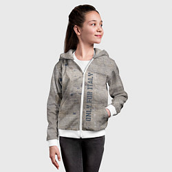 Толстовка на молнии детская Only for Italy Мешковина Авангард Hype, цвет: 3D-белый — фото 2