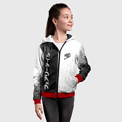 Толстовка на молнии детская FAIRY TAIL BLACK AND WHITE LOGO, цвет: 3D-красный — фото 2