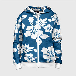 Детская толстовка на молнии Цветочный паттерн Минимализм