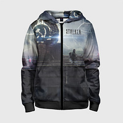 Толстовка на молнии детская STALKER Герб СССР В Припяти, цвет: 3D-черный