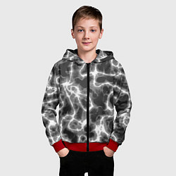 Толстовка на молнии детская Дымные корни, цвет: 3D-красный — фото 2
