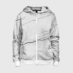 Детская толстовка на молнии Серый мрамор