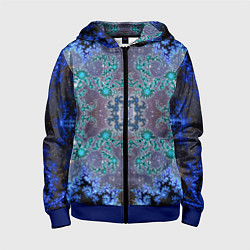Детская толстовка на молнии Космические фракталы
