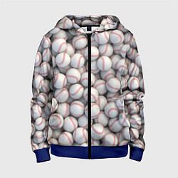 Детская толстовка на молнии Бейсбольные мячи