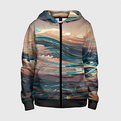 Детская толстовка на молнии Необъятный океан