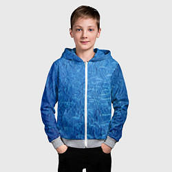 Толстовка на молнии детская Абстрактный паттерн, цвет: 3D-меланж — фото 2