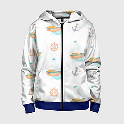 Детская толстовка на молнии Мечты о море