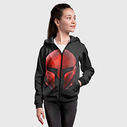 Толстовка на молнии детская Red Gladiator, цвет: 3D-черный — фото 2