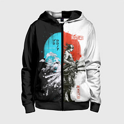 Детская толстовка на молнии Зоро в инверсии - One Piece