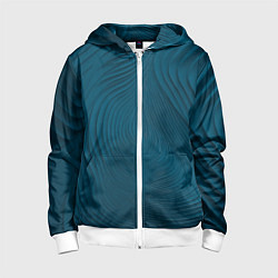 Толстовка на молнии детская Фантазия в синем, цвет: 3D-белый