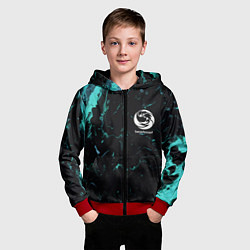 Толстовка на молнии детская Beastcoast абстракт, цвет: 3D-красный — фото 2